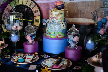 Decorations for a mad tea party Alice in Wonderland