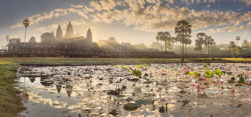 Fototapeta premium Kompleks świątynny Angkor Wat Siem Reap, Kambodża