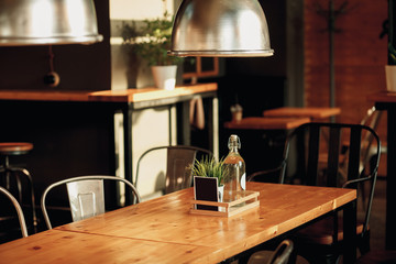 Modern cafe interior