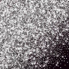 Sparkling silver luxury sparkling confetti. Scatte