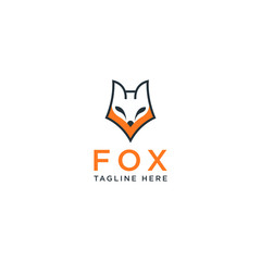 Fox logo Design vector template - Vector 