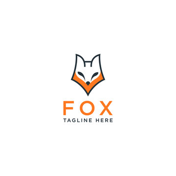 Fox logo Design vector template - Vector 