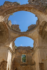 Church ruins.