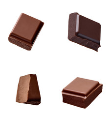 chocolate piece sweet food dessert falling