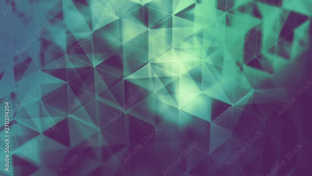 Poster abstract geometric motion background. hexagon spatial grid. cinematic look. shallow depth of field.