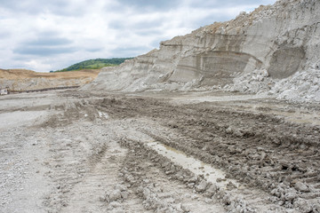 Limestone and marl quarry as concept for mining industry