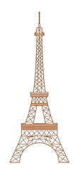 Eiffel tower icon.Vector image