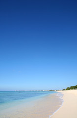 Obraz premium Grand Cayman, Cayman Islands 7 Mile Beach on the Caribbean Sea
