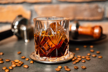 coffee old fashioned cocktail