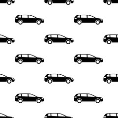 Seamless pattern with cars