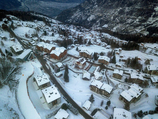 Aerial View La tzoumaz