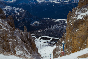 View of alps next to Cortina-d-Ampezzo