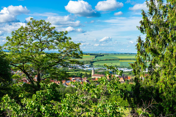 Fototapeta na wymiar Cityscape of Kirchheimbolanden as panorama