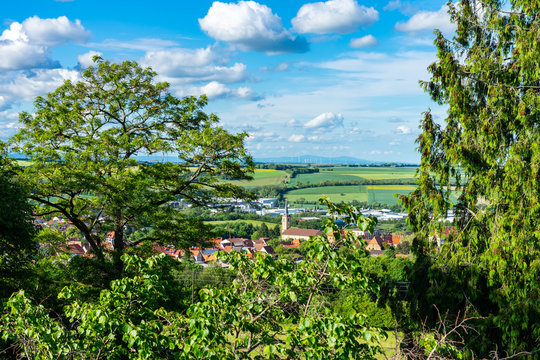 Cityscape of Kirchheimbolanden as panorama