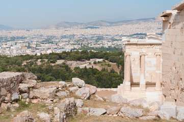 Fototapeta premium View of Athens from Acropolis hill, Greece.