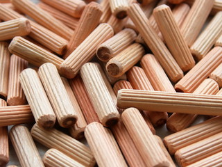 many wooden dowels texture background