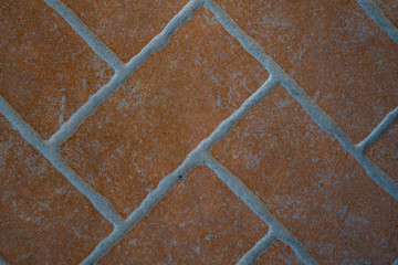 Original big floor  Ceramic Clinker, detail of a pavement to walk, textured background 