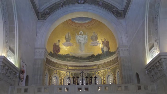 Fresco jesus mount tabor transfiguration