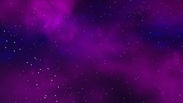 Purple and blue dark starry space. Vector background of colorful nebula. © Vitaly