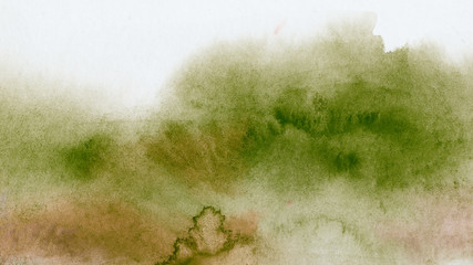 blue texture watercolor on paper, wet with paint overflows. on white background isolated