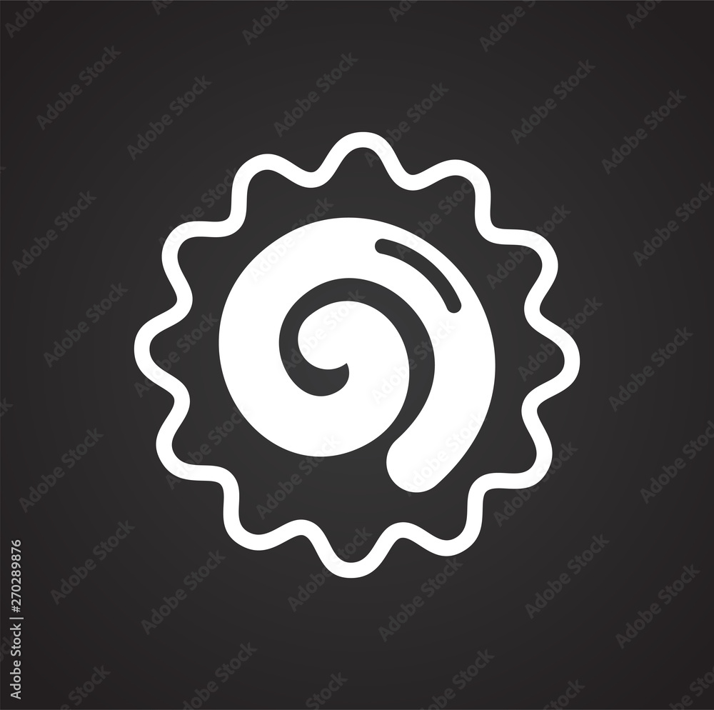Poster cookie icon on background for graphic and web design. simple vector sign. internet concept symbol fo