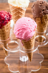 Ice cream waffle cones