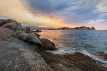 sunrise in Ammouliani Island, Greece