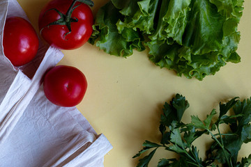 fresh ingredients prepared for healthy meal