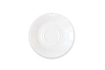 empty white plate / top view empty plate