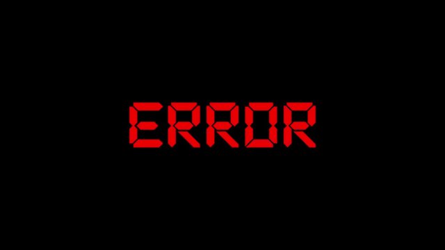 Error. System error. Glitch. Computer virus. Hacker attack. System damage. Page not found. Information Technology. IT. No signal. Critical error message. 404. Accident, crash, failure, emergency
