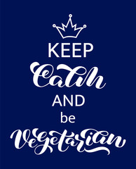 Keep Calm  lettering. Word for banner. Vector illustration