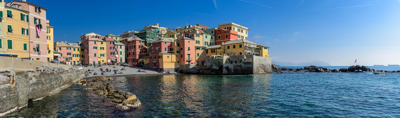 Fototapeta na wymiar Boccadasse, old maritime village in Genoa