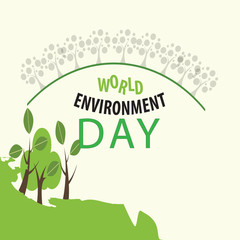 World Environment day concept. 3d paper cut eco friendly design. Vector illustration. Paper carving layer green leaves shapes with shadow