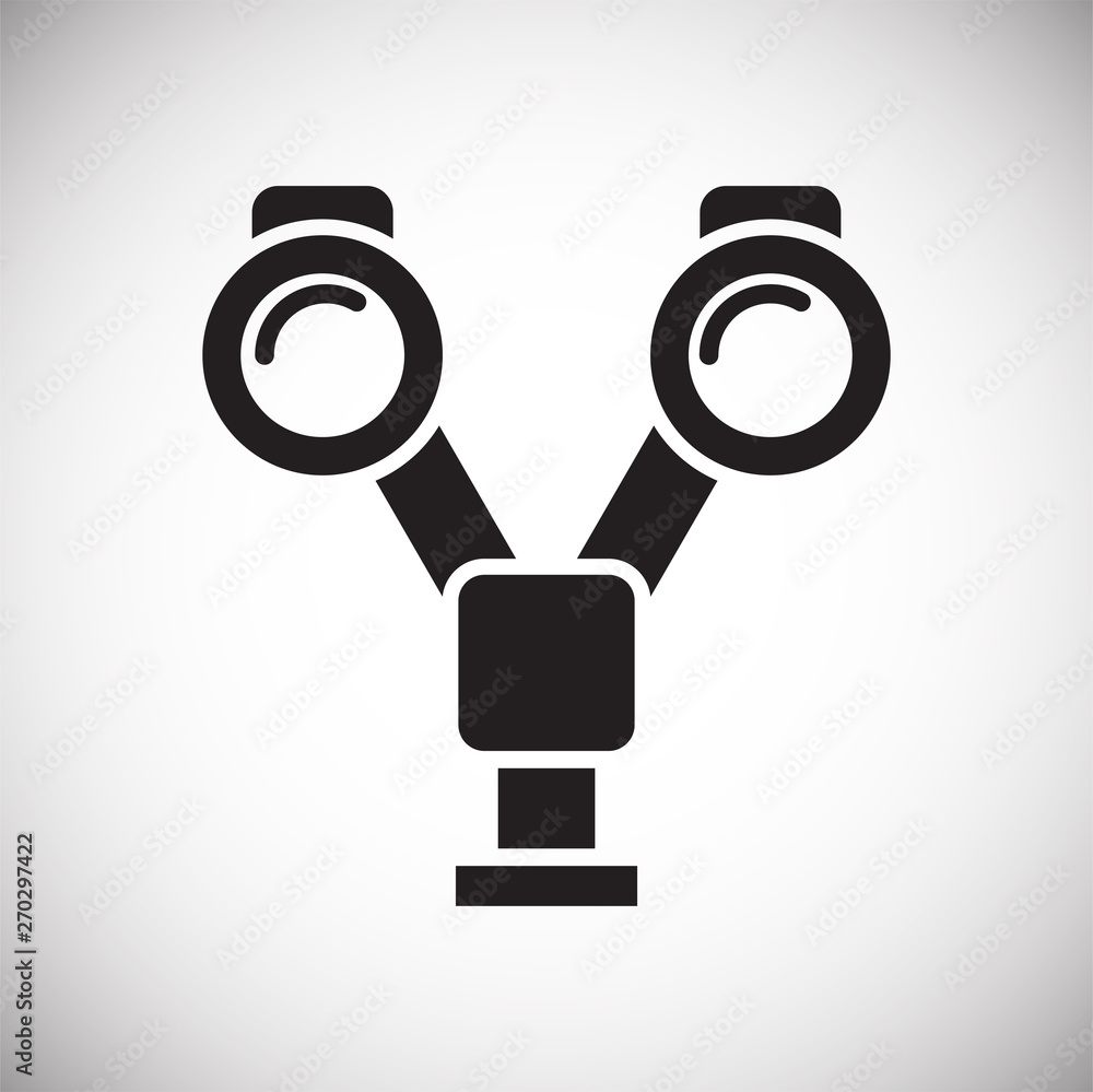 Poster binocular icon on background for graphic and web design. simple vector sign. internet concept symbol