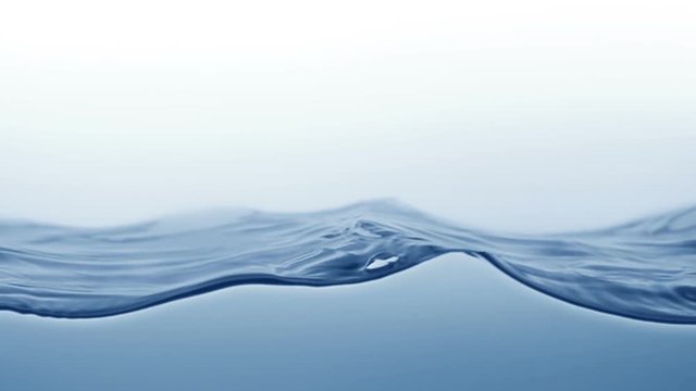 Water surface splashing, slow motion