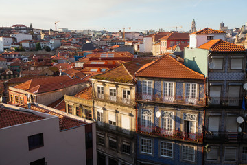 Fototapeta na wymiar Residential buildings in the old part of Porto - Portugal.