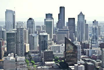 Obraz premium Panoramę Seattle