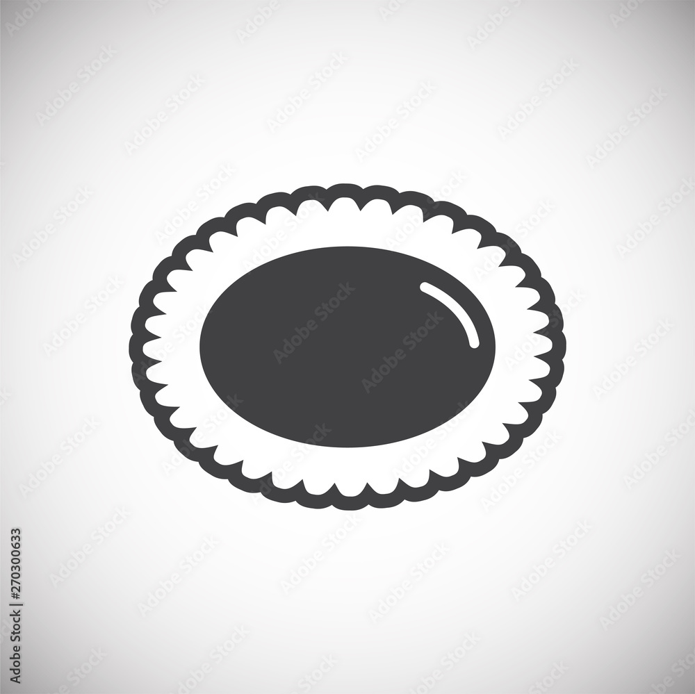 Poster cookie icon on background for graphic and web design. simple vector sign. internet concept symbol fo