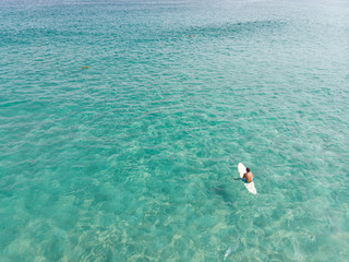 sunny day with crystal clear water at arpoador beach, ipanema, rio de janeiro