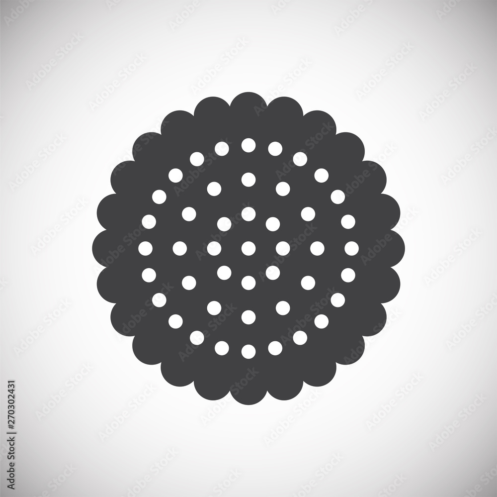 Poster cookie icon on background for graphic and web design. simple vector sign. internet concept symbol fo