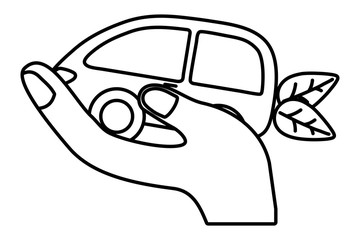 Eco car and save planet design