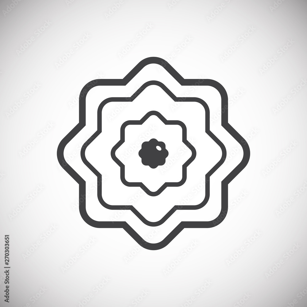 Poster cookie icon on background for graphic and web design. simple vector sign. internet concept symbol fo