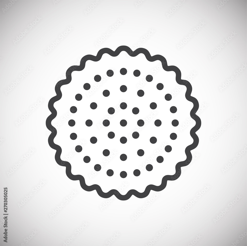 Poster cookie icon on background for graphic and web design. simple vector sign. internet concept symbol fo