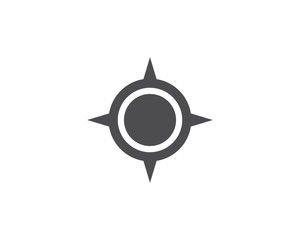 Compass icon vector