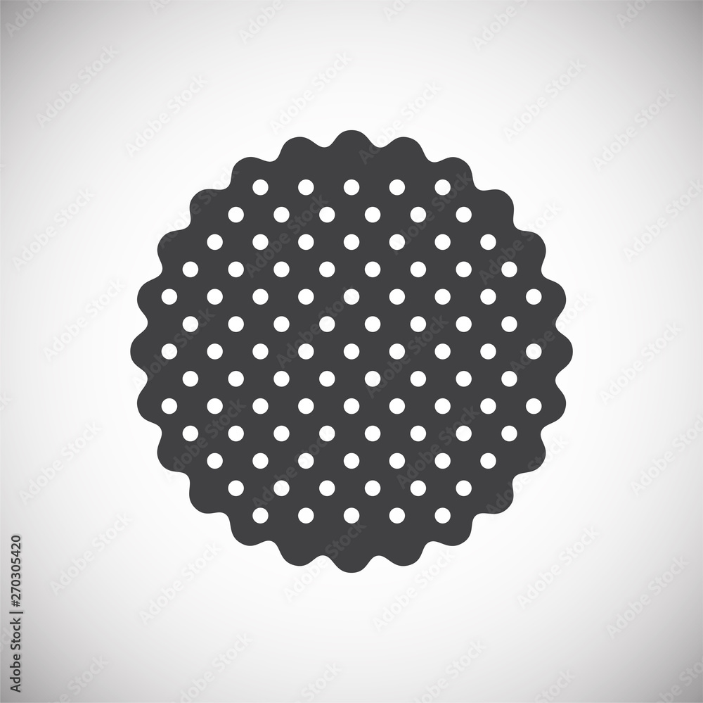 Poster cookie icon on background for graphic and web design. simple vector sign. internet concept symbol fo
