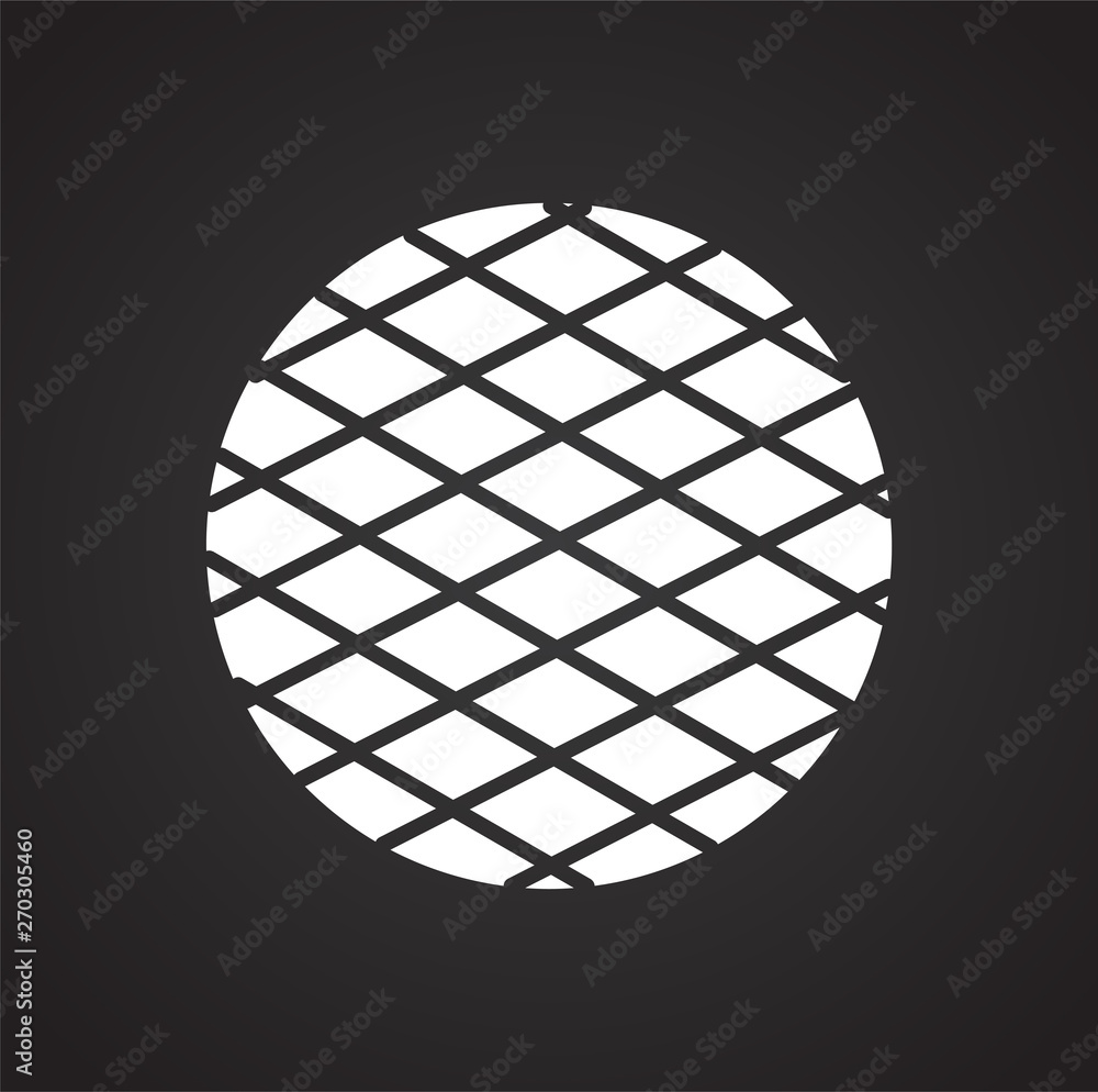 Poster cookie icon on background for graphic and web design. simple vector sign. internet concept symbol fo