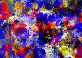 Abstract Ink Splatter Background