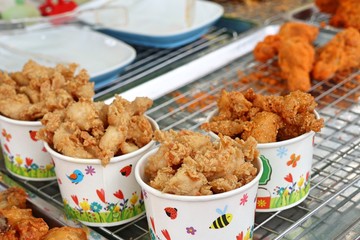Fried chicken at street food