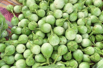 fresh eggplant at street food