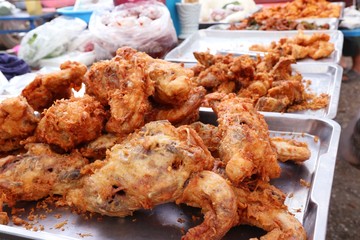 Fried chicken at street food